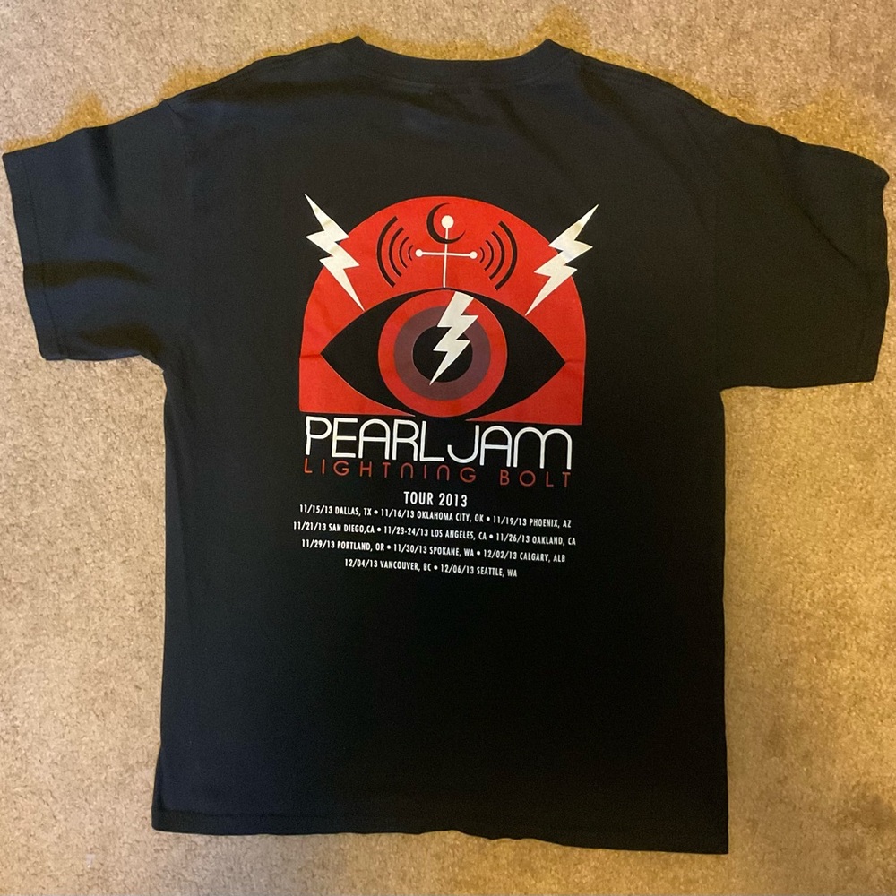 Pearl Jam Black Graphic T-Shirt - Picture 2 of 2